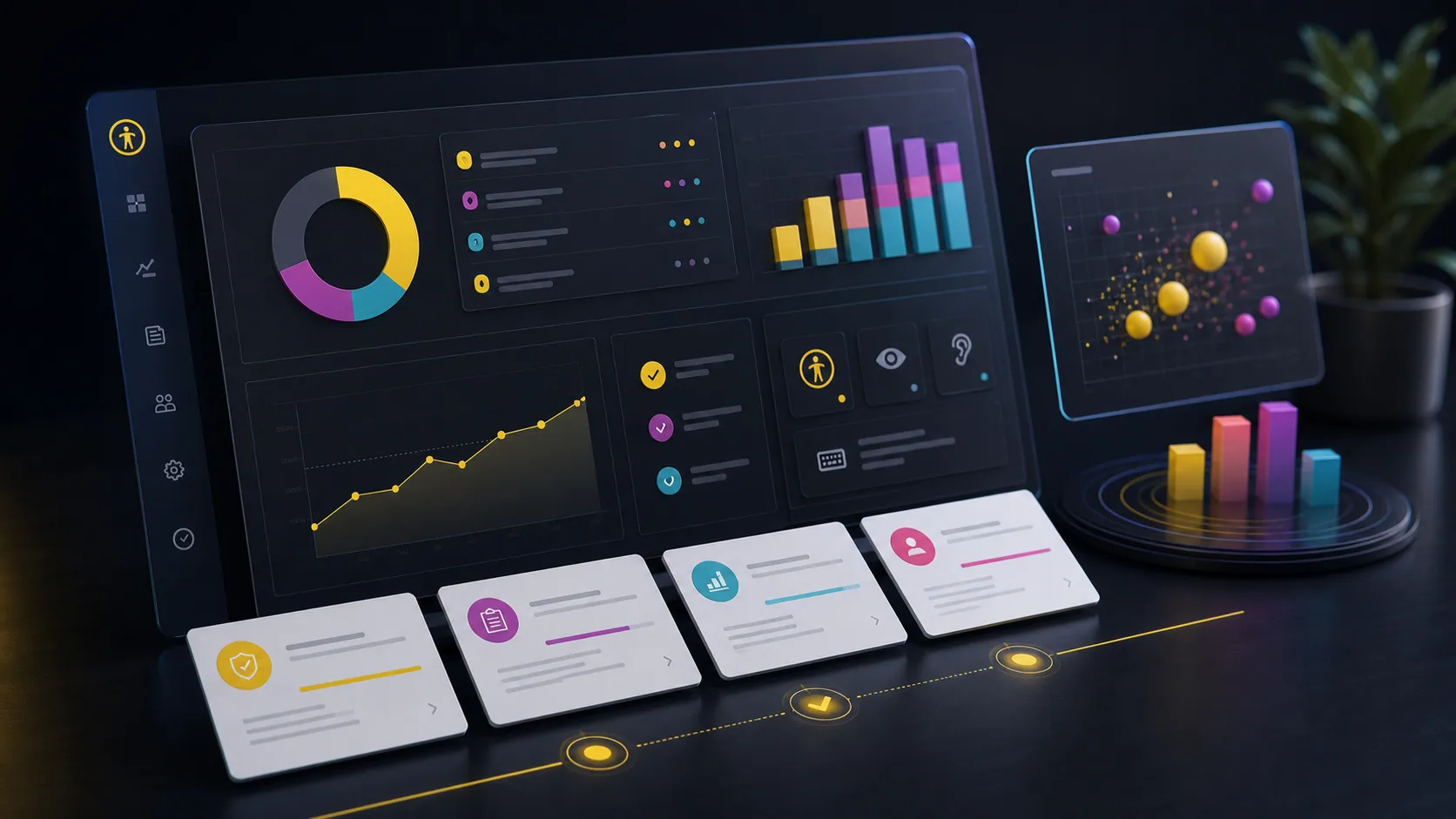 Accessibility Intelligence Platform transforming assessments into executive insights, business risk intelligence, remediation roadmaps and maturity scoring