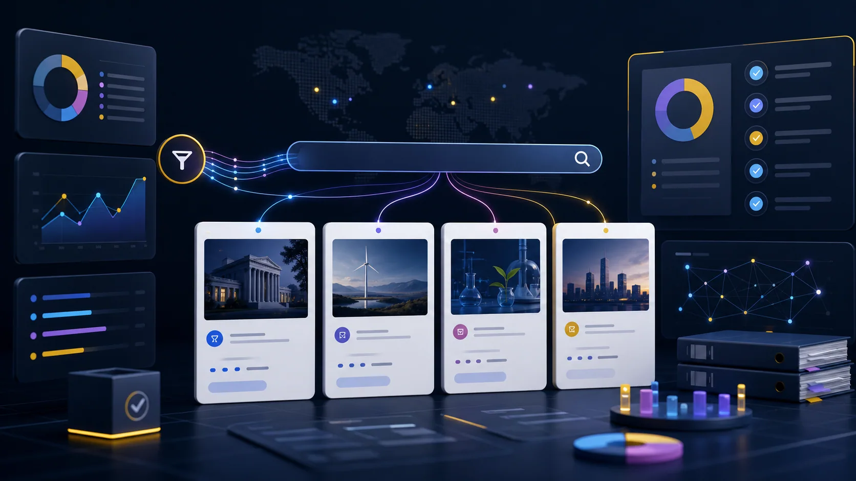 Grant Discovery Platform helping organizations discover funding opportunities through intelligent search, recommendation models and eligibility analysis